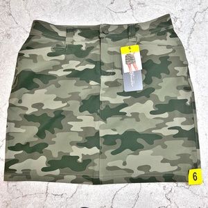 EDDIE BAUER SKORT SKIRT CAMOUFLAGE SIZE 6 NEW WITH TAGS